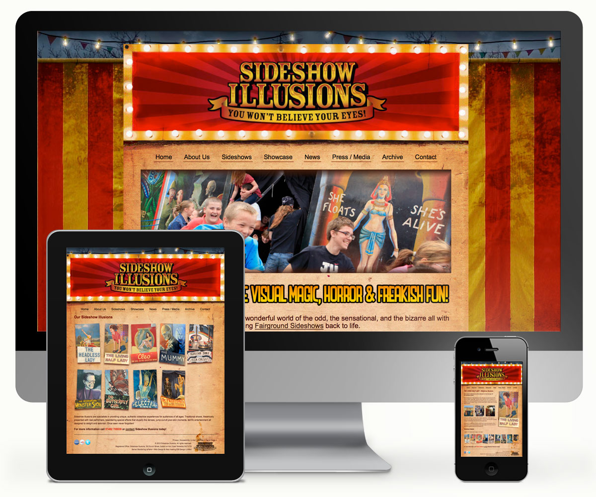 Sideshow Illusions Website